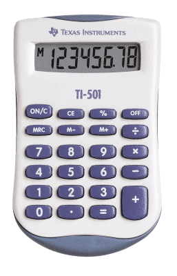 Zoom bild av Miniräknare TI-501