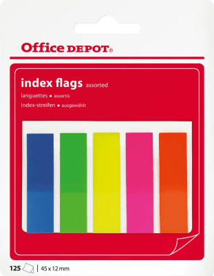 Zoom bild av Märkflik sorterade neonfärger 5x25/fp