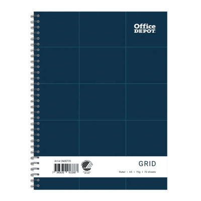 Zoom bild av Kollegieblock A5 70bl 70g rutat