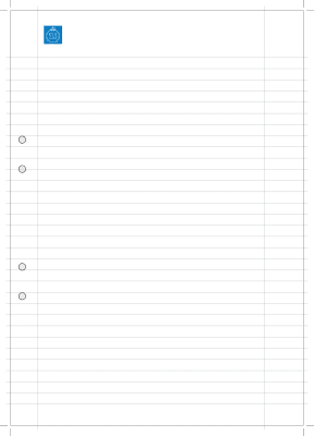 Zoom bild av KTH-limblock A4 linjerat