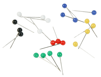 Zoom bild av Kartnålar 4/20 vit 100 st/ask