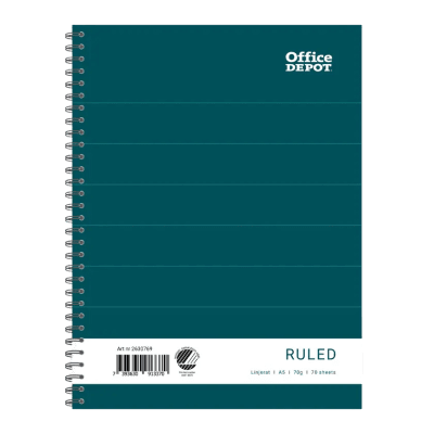 Zoom bild av Kollegieblock A5 70bl 70g linjerat