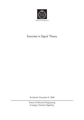Zoom bild av Exercises in Signal Theory