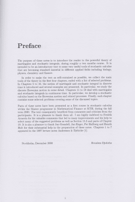 Zoom bild av Stochastic Calculus