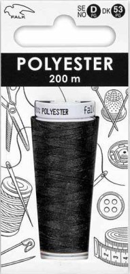 Zoom bild av Sytråd Svart 200m Polyetser